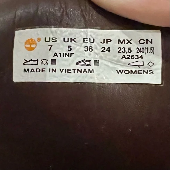 Timberland Women's Londyn 6" Boots Wheat Nubuck A1INF Size 7 With Box Leather - Picture 8 of 11